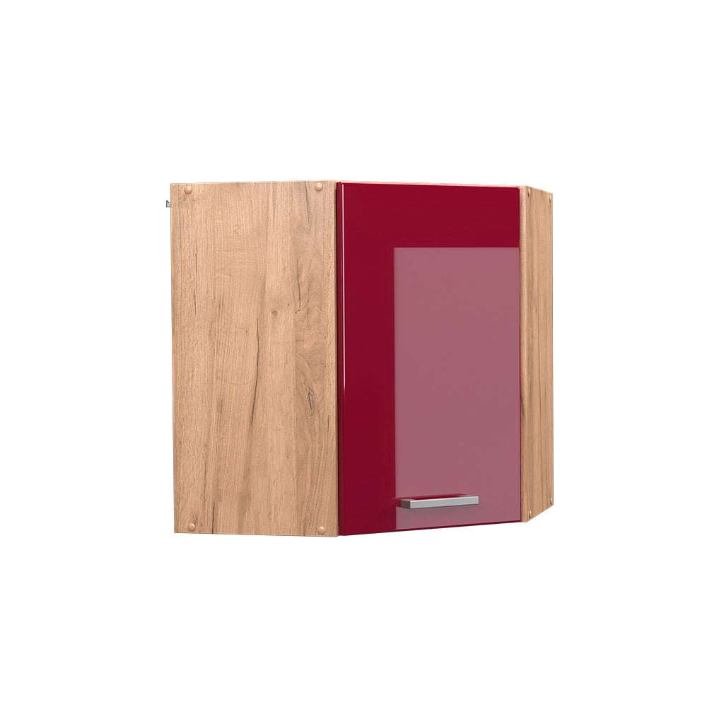 Vicco Mobile angolare da cucina Rosso lucido 57 cm