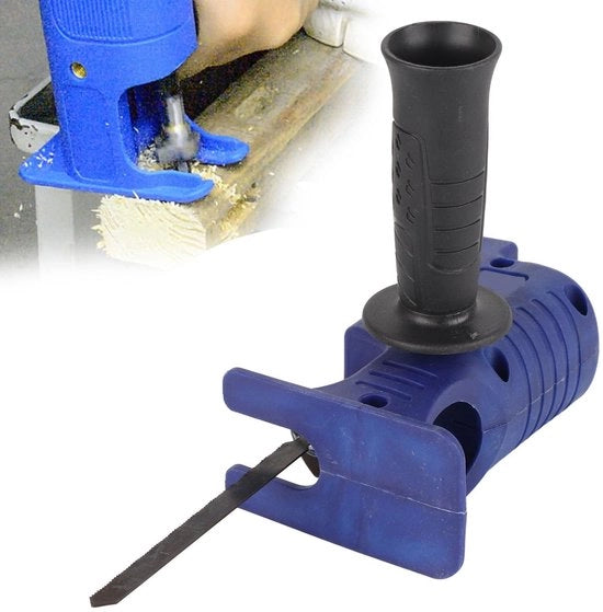 Adattatore per sega recipro - Ideale per lavori di bricolage - Adatto per legno e metallo - Utensile manuale per segare in modo efficiente -