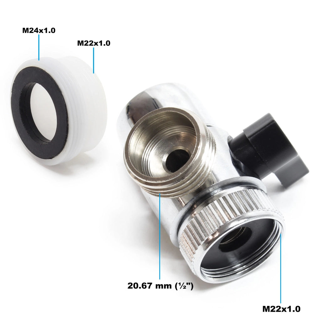 Naturewater Filtro dell'acqua a 3 livelli NW-PR103, con cartucce filtranti da 254 mm, attacco tubo 26,16 mm