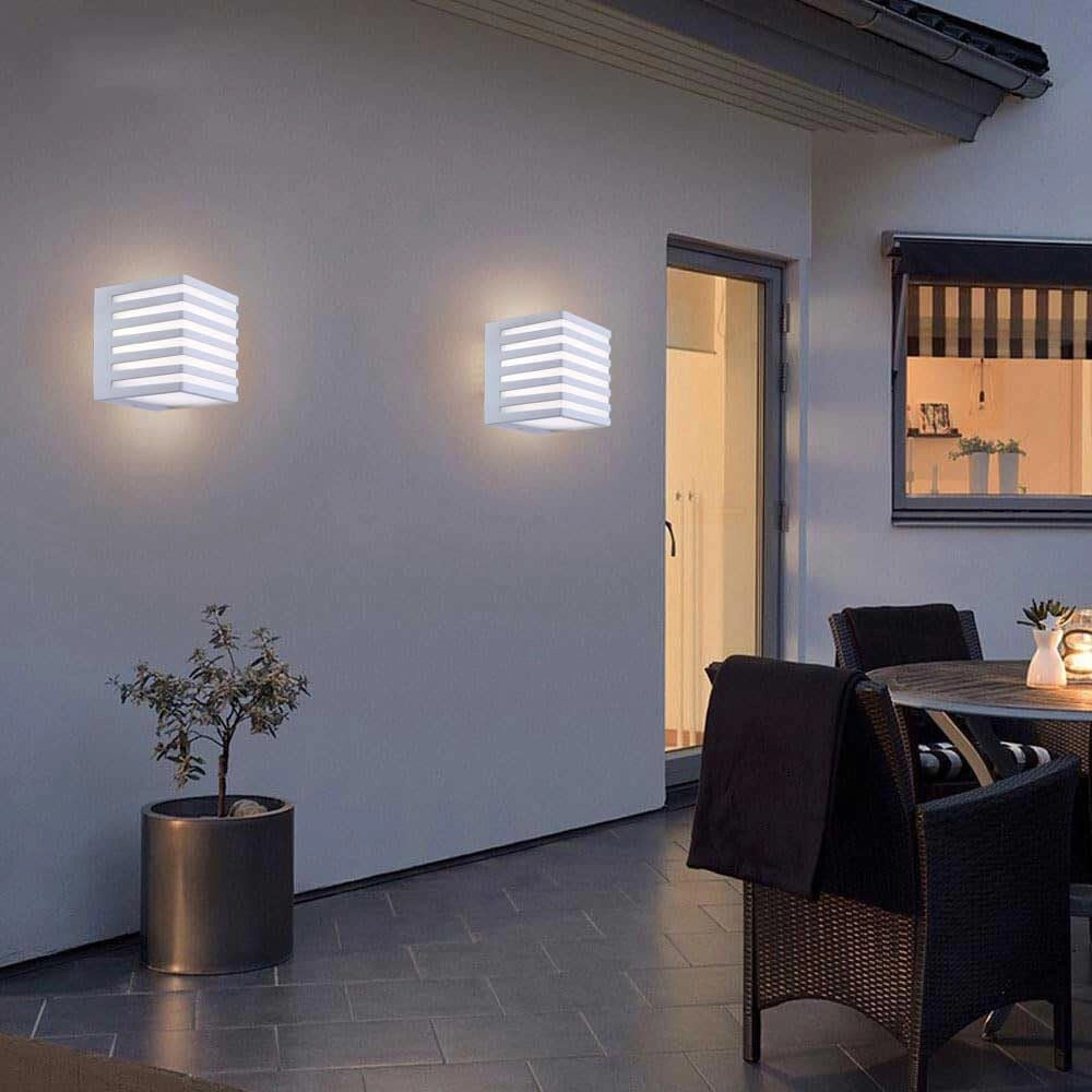 Trade Shop - Applique Muro Per Esterno A Led 10 Watt Lampada Decorativa A Cubo Tecnologia Cct B110-b3c -