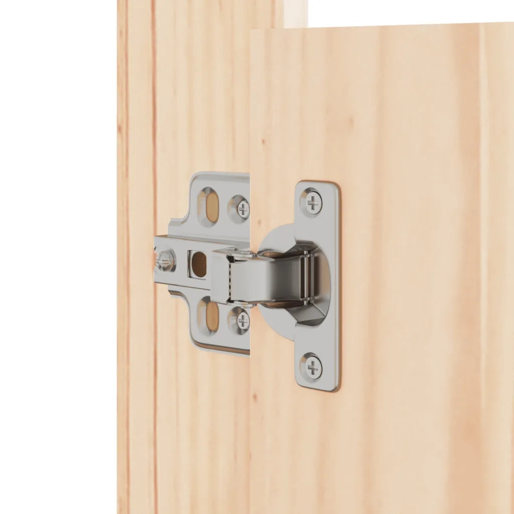 Ante da Cucina da Esterno 2pz-Set di 2 Ante per Cucina da Giardino 50x9x82 cm Legno Massello di Pino