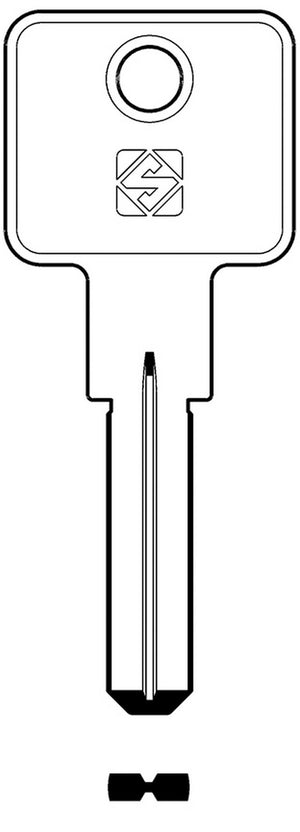 chiavi silca punzonate mg8 olc gr.6/2 cod:ferx.95874