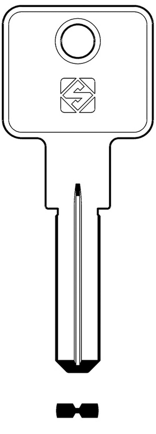 chiavi silca punzonate mg8 olc gr.6/2 cod:ferx.95874
