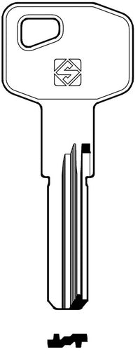 chiavi silca punzonate mg9 olc gr.6/2 cod:ferx.95875