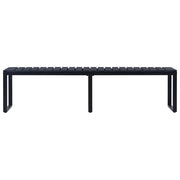 Panchina da Giardino | Panca da Giardino 180 cm in Pannello PS Nero