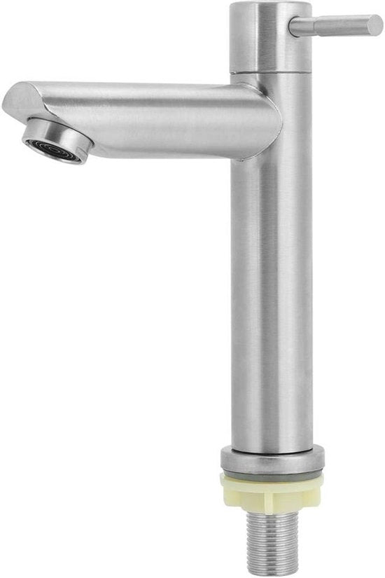 Rubinetto per acqua fredda in acciaio inossidabile - Adatto per cucina e bagno - Singolo
