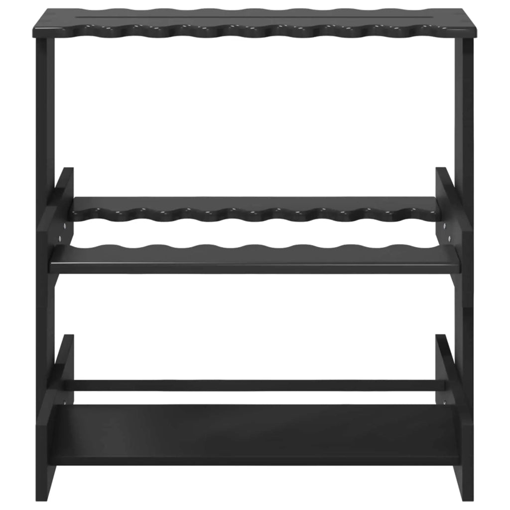 Supporto per stecche da biliardo Legno ingegnerizzato Nero 8006792