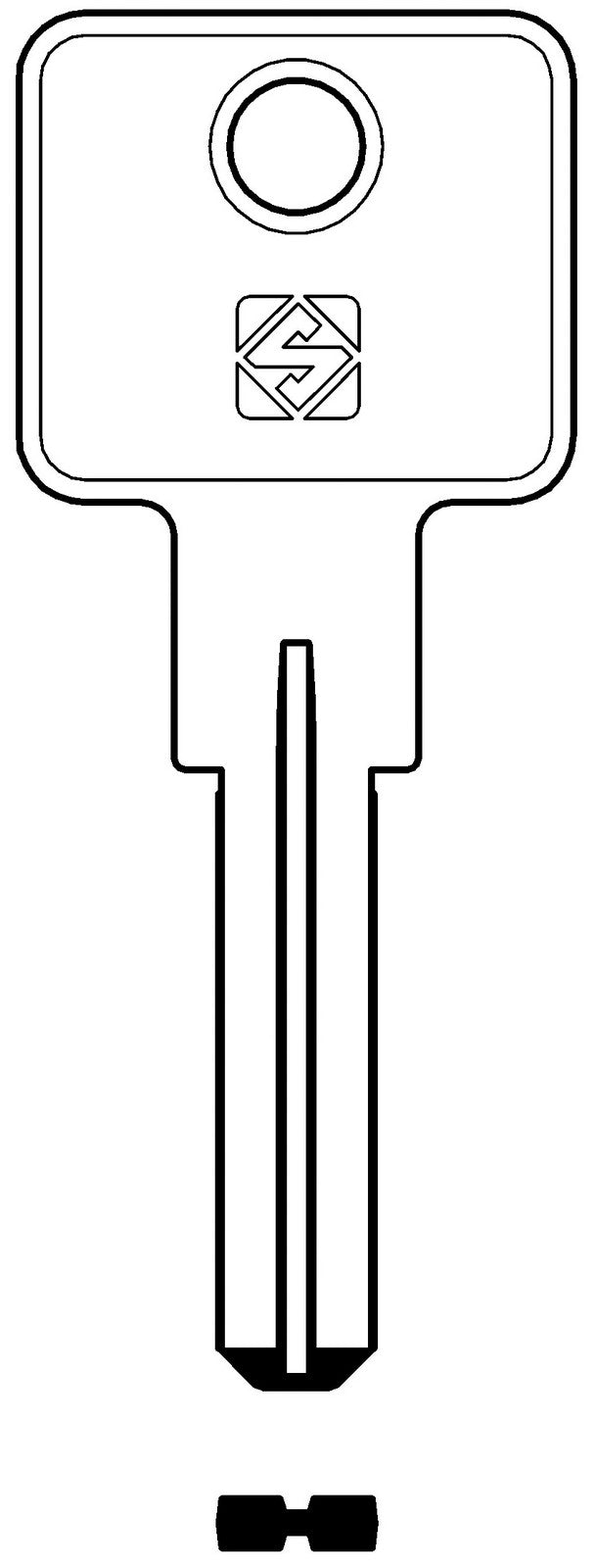 chiavi silca punzonate lok2 olc gr.6/1 cod:ferx.95880