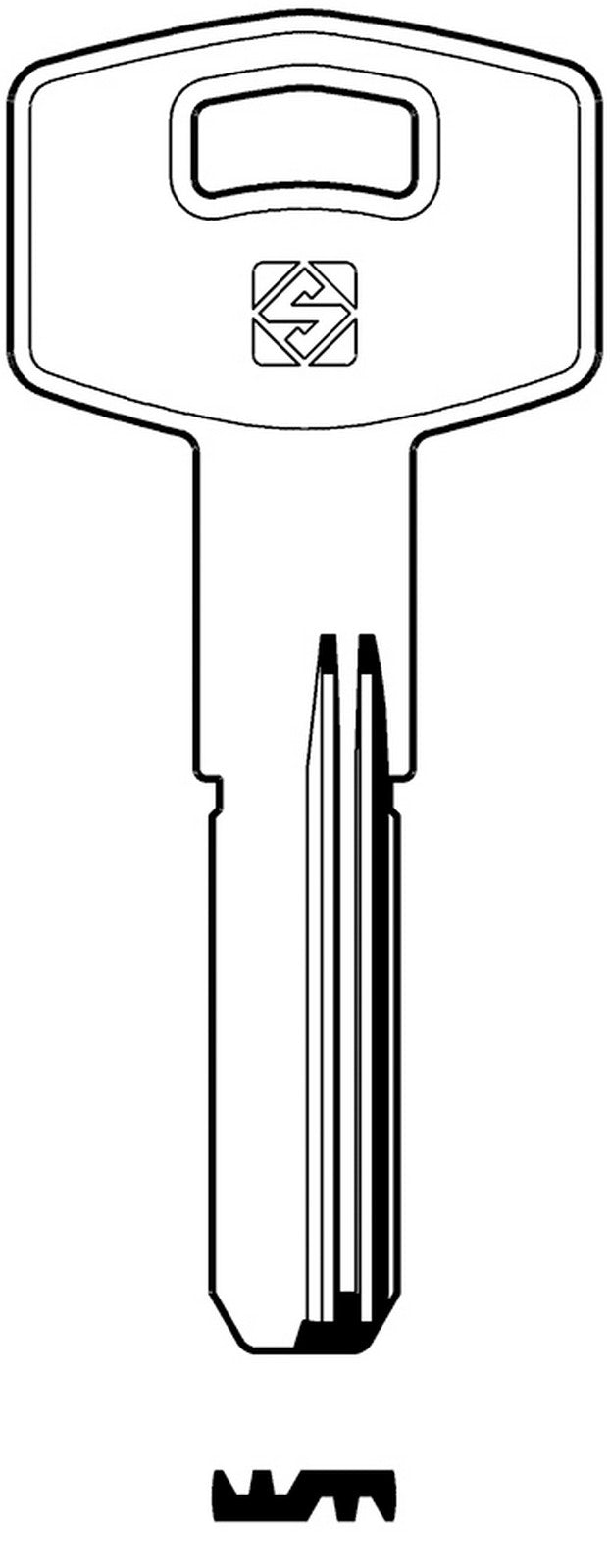 chiavi silca punzonate tar16r olc gr.6/2 cod:ferx.95882
