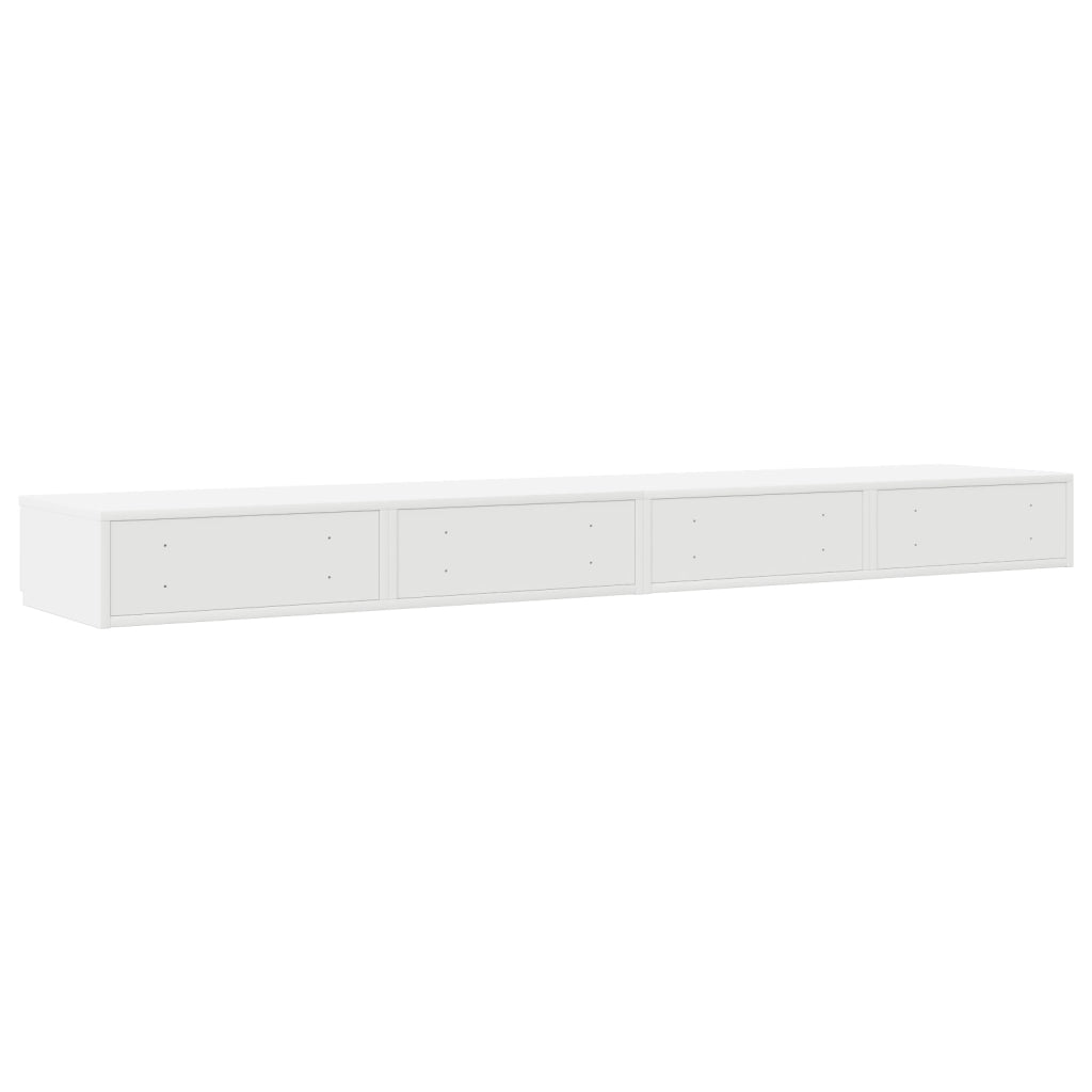 Cassetti per letto  bianchi 180x36,5x16,5 cm in legno ingegnerizzato