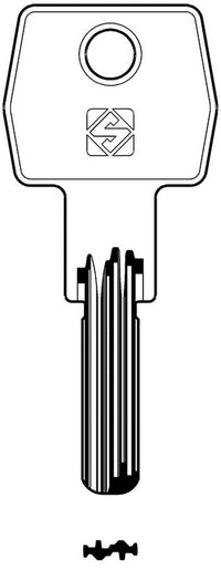 chiavi silca punzonate cb98 olc gr.6/2 cod:ferx.95885