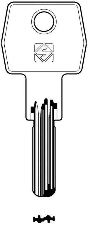 chiavi silca punzonate cb98 olc gr.6/2 cod:ferx.95885