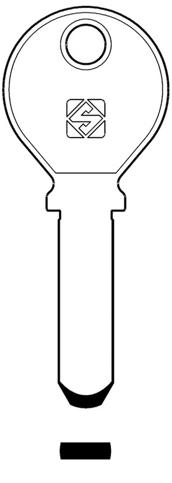 chiavi silca punzonate ke3 olc gr.6 cod:ferx.95886