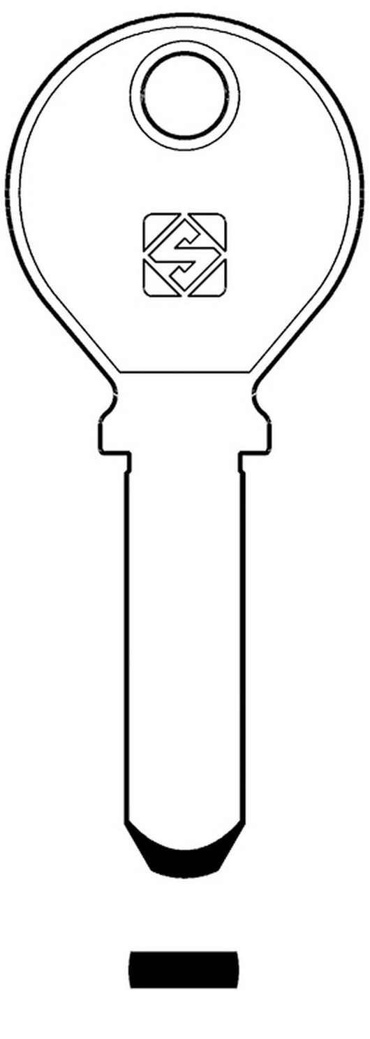 chiavi silca punzonate ke3 olc gr.6 cod:ferx.95886