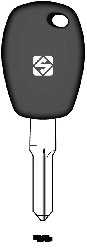 chiavi silca transparente vuota hu136te olc gr.96 cod:ferx.95889