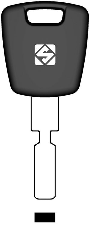 chiavi silca transparente vuota hu71te olc gr.97 cod:ferx.95891