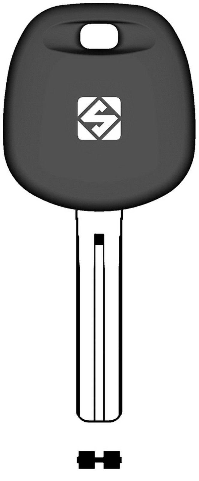 chiavi silca transparente vuota toy48bte olc gr.97 cod:ferx.95894