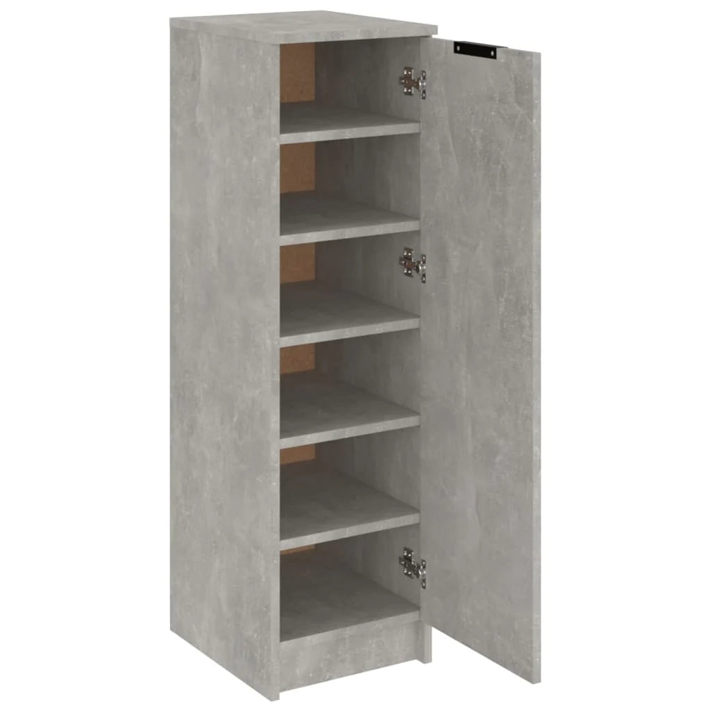 Scarpiera mobile contenitore per scarpe mobile per ingresso/corridoio/soggiorno 30 x 35 x 100 cm legno ingegnerizzato grigio 02_0021804