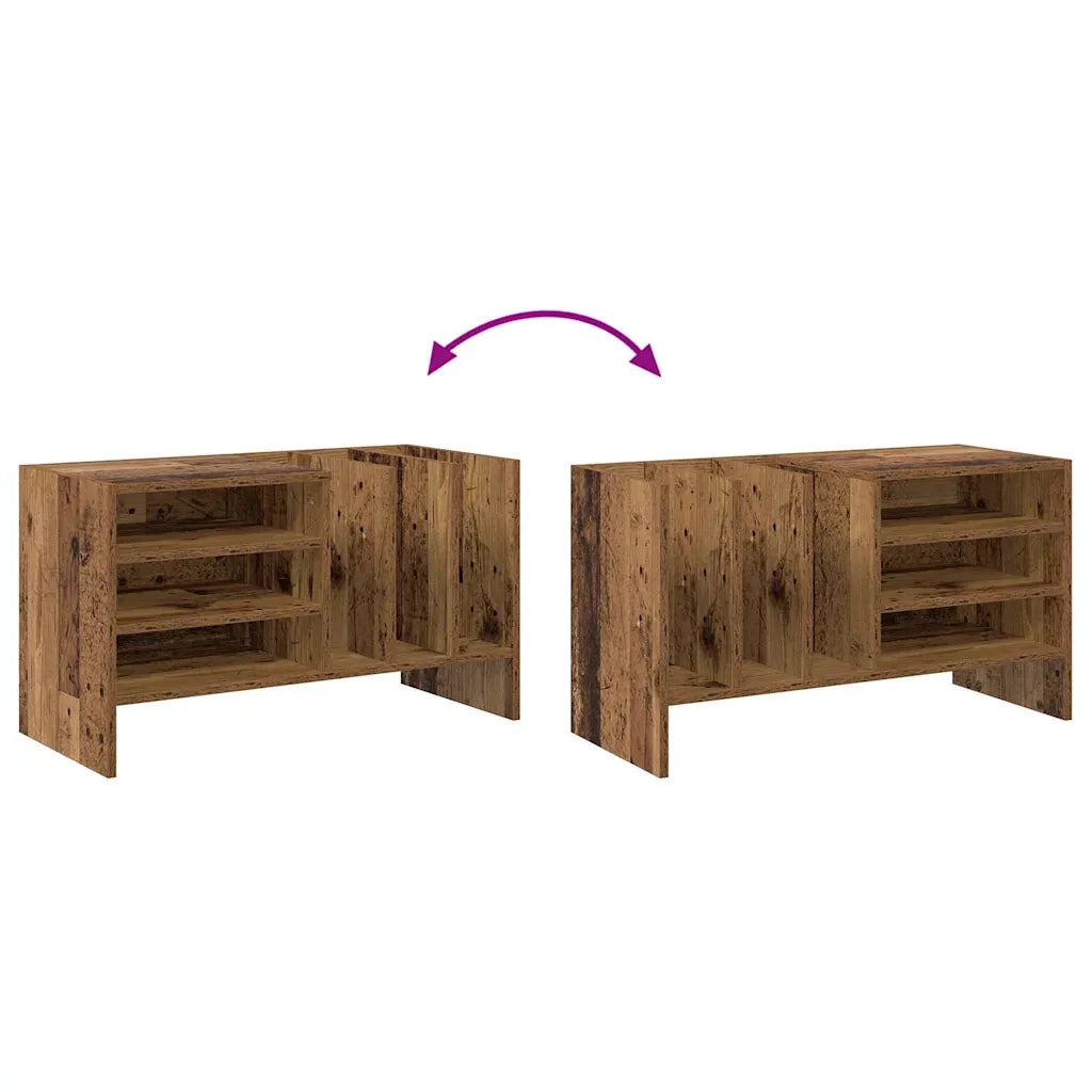 Mobile porta vinili Legno vecchio 78.5 x 35 x 45 cm CFW2327456