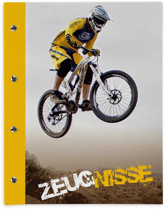 Certificato map con viti a libro espandibile per bambini ragazzi adulti ragazze ragazzi studenti (mountain bike downhill)