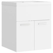 Mobile Bagno con Lavabo | Armadio Lavabo Integrato Bianco in Legno Multistrato