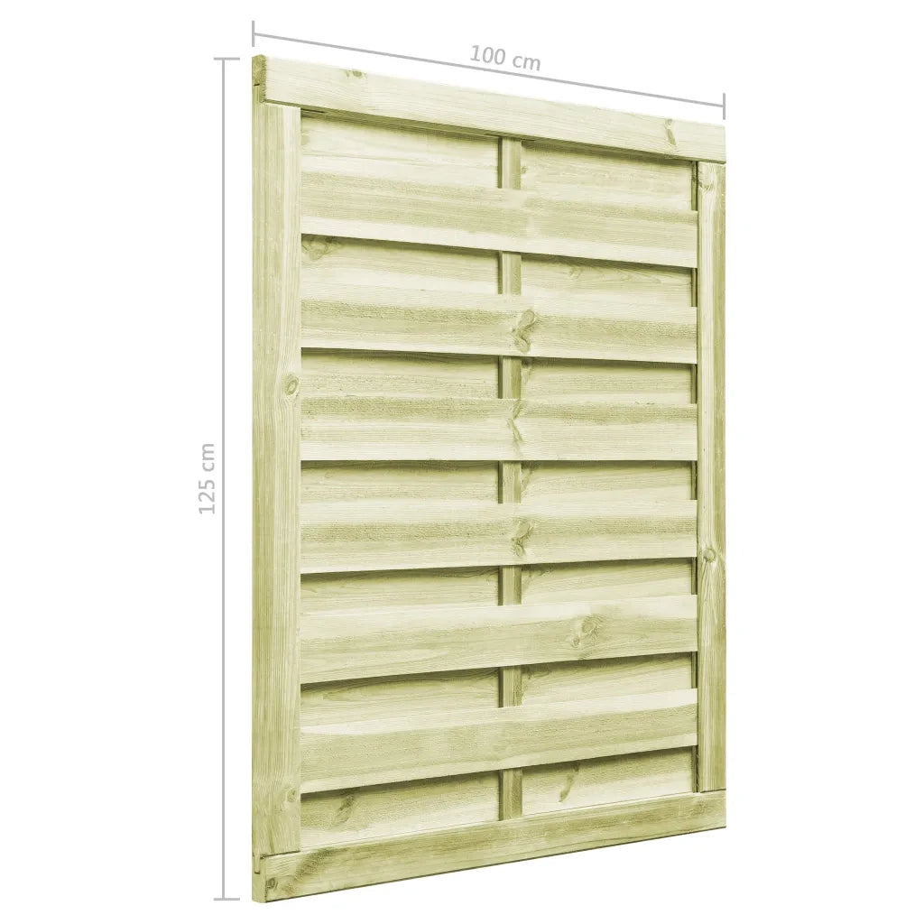 Cancello da Giardino Legno di Pino Impregnato 100x125 cm Verde 45316