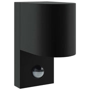 Applique da esterno dal design contemporaneo per giardino 12 x 7 x 15 cm illuminazione direzionale in acciaio inox nero 02_0056529