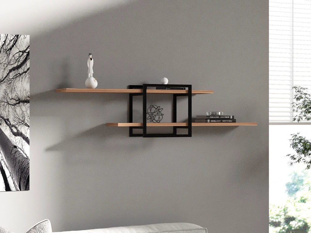 Mensola da parete in legno "Mone" - 120 x 18 x 30 cm - Pino Atlantico