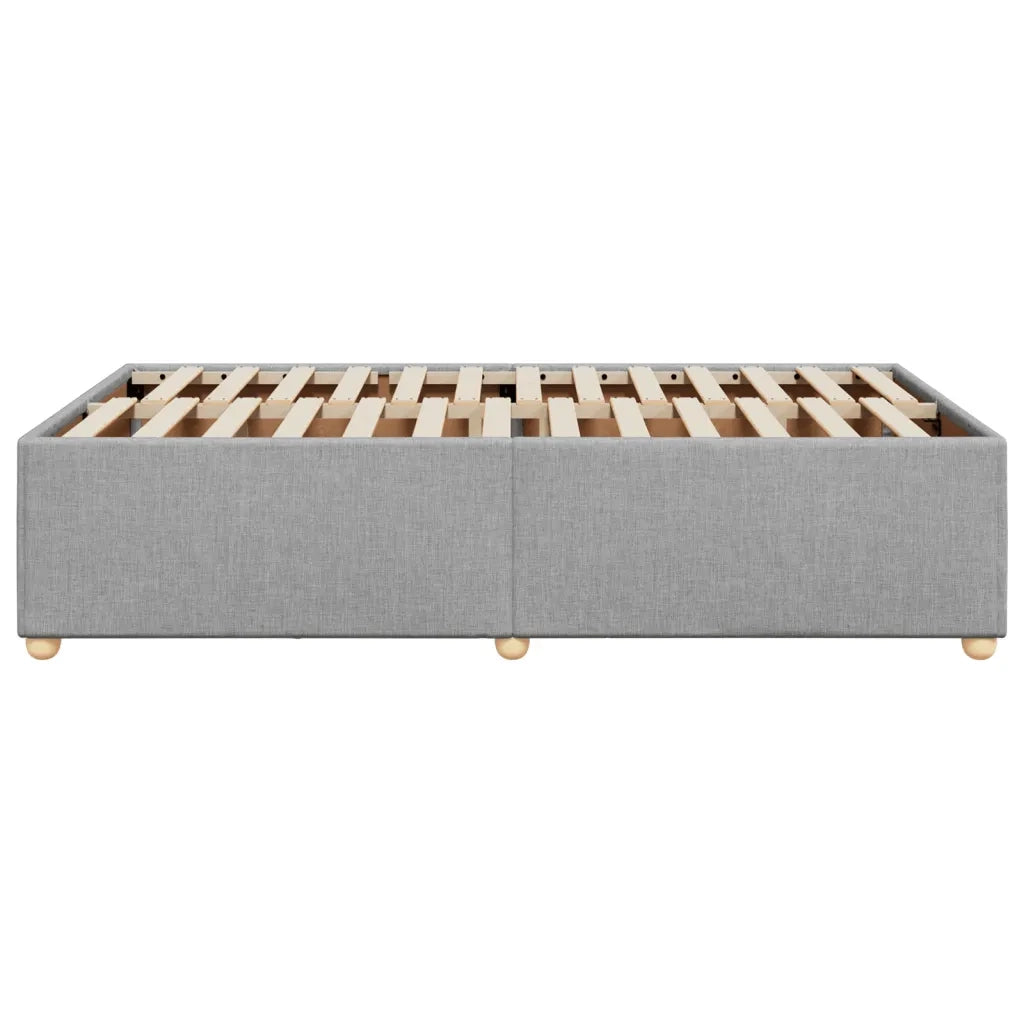 Giroletto senza Materasso Grigio Chiaro 120x200 cm Tessuto
