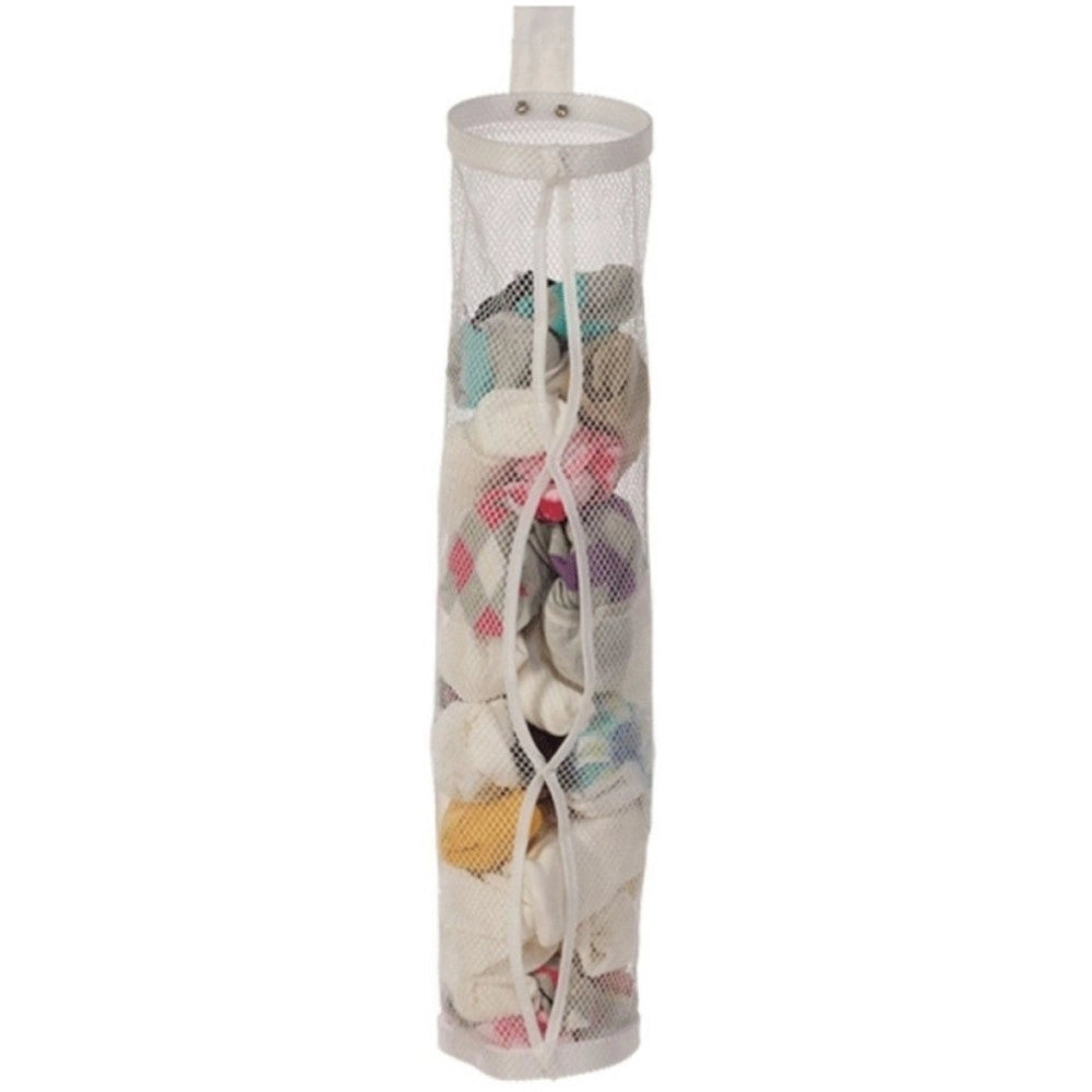 Trade Shop - Organizzatore Sospeso Per Calzini Calze Da Armadio Organizer Contenitore In Rete -