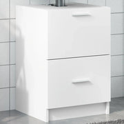 Mobile Lavabo-Armadietto da bagno Bianco 80x33x60 cm in Truciolare