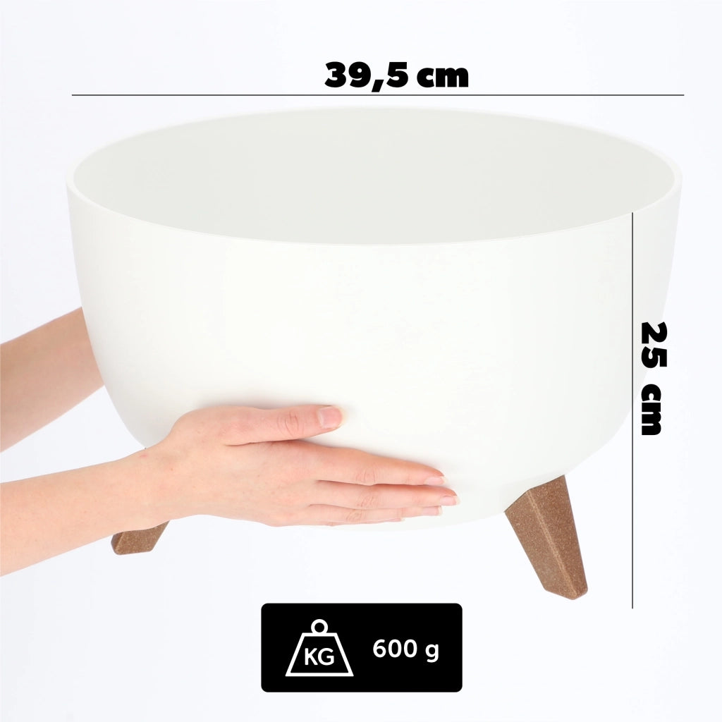 Vaso da fiori KADAX da 40 cm con coprigambe e inserto