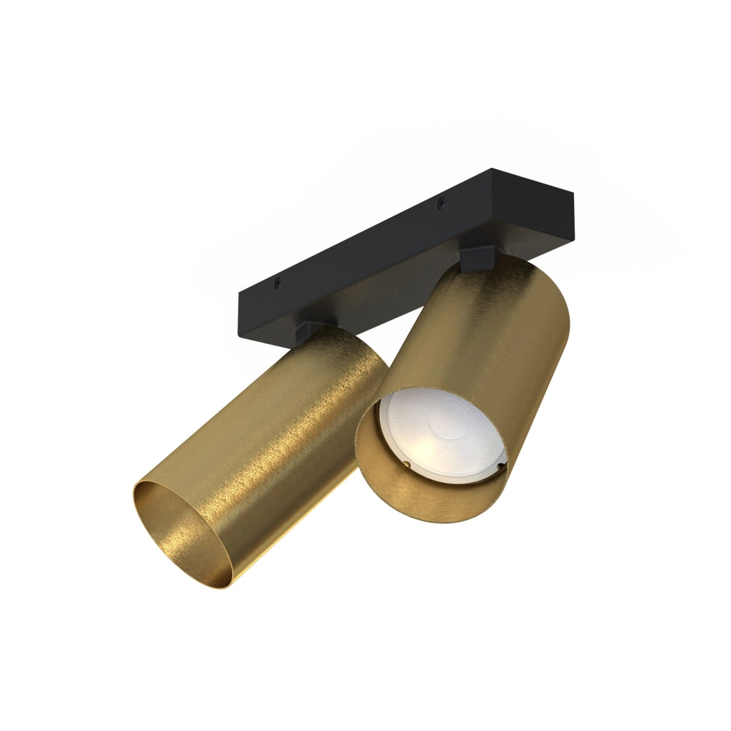 Faretto soffitto/parete Nowodvorski Mono 7782 2xGU10 nero ottone