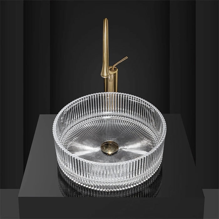 Lavabo Da Appoggio Rea Ingrid Transparent