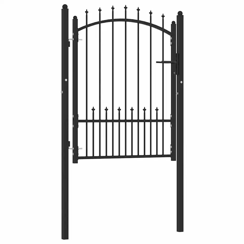 Cancello della recinzione con punte EMMEN 100 x 125 cm CFW3517064