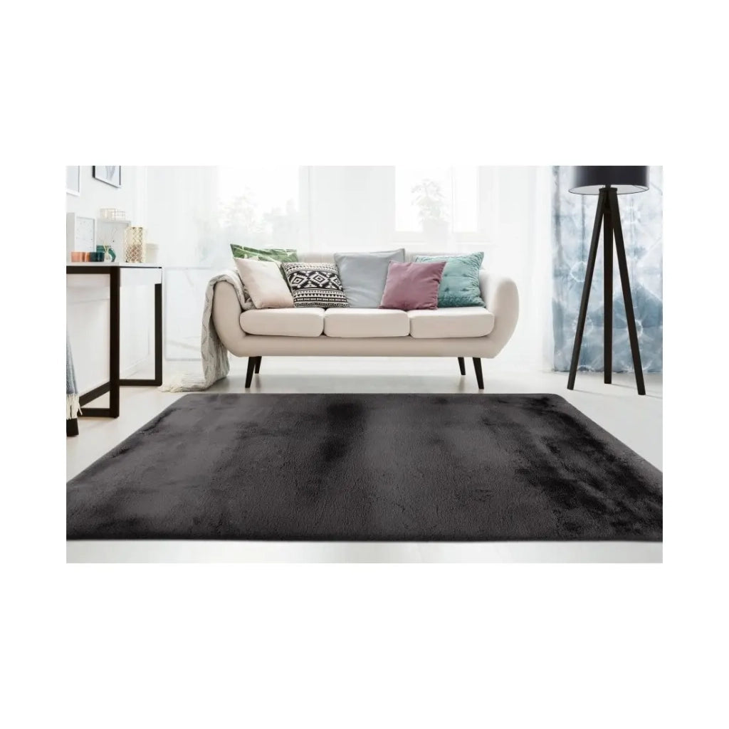 Tappeto 170x120cm, design E009Y colore grafite - Comfort ed eleganza per il tuo interno.