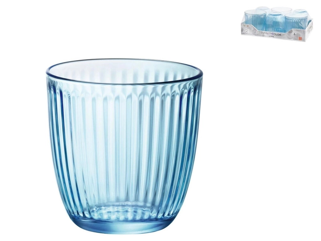 Bormioli Rocco 5124229 bicchiere per acqua Blu 6 pz 29 ml