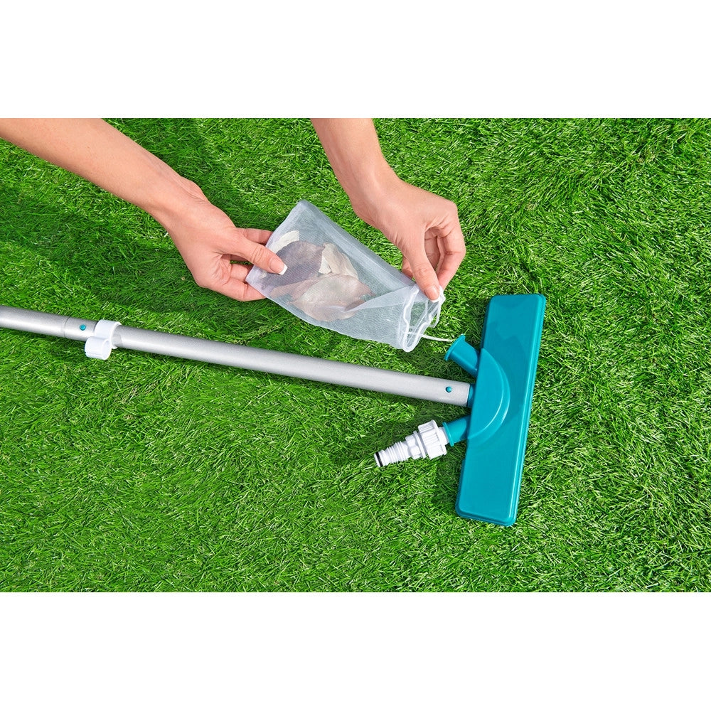 Trade Shop - Kit Completo Per Cura Manutenzione Accessori Pulizia Piscine Fuori Terra Fino A 396cm 58794 -