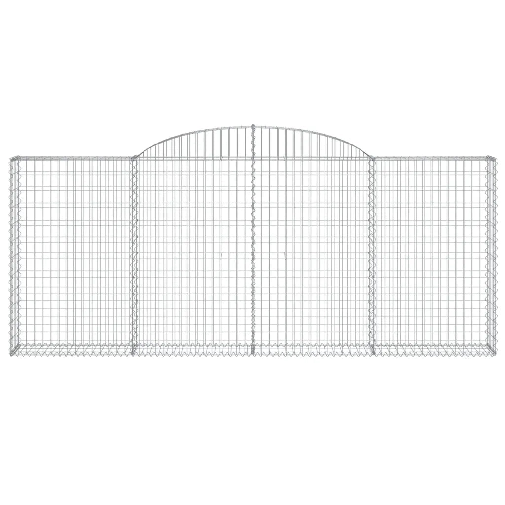 Cesto Gabbione ad Arco 300x30x120/140 cm Ferro Zincato 153506