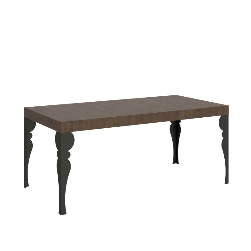 Tavolo allungabile 90x180/440 cm Paxon telaio Antracite - Noce