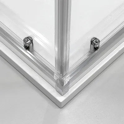 Box doccia angolare 70x70 cm doppio scorrevole vetro trasparente  Tay