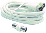 PROLUNGA COASSIALE TV mt. 5 con adattatore 10.00 pz