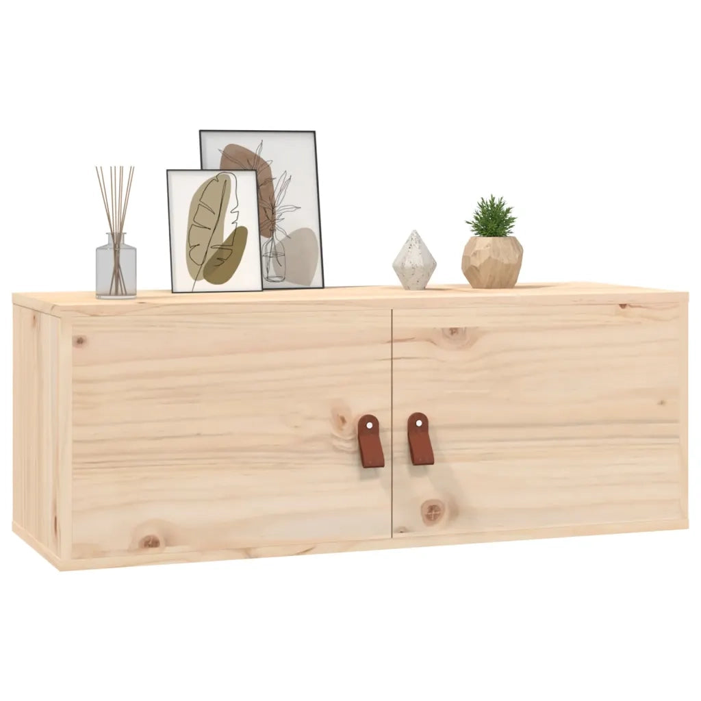 Pensili 2 pz 80x30x30 cm in Legno Massello di Pino
