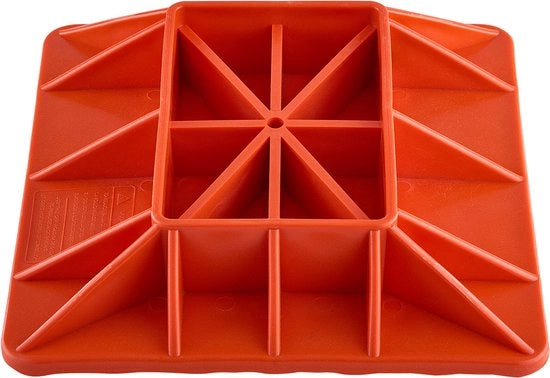 Base e manubrio per High Lift-krik, 295 x 295 mm Base per krik off-road con carico di 3175,2 kg, piede di supporto per krik con misura di base 185 x 120 mm