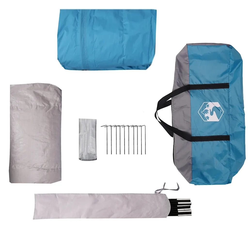 Tenda Familiare Cabina per 6 Persone Blu Impermeabile 4009567