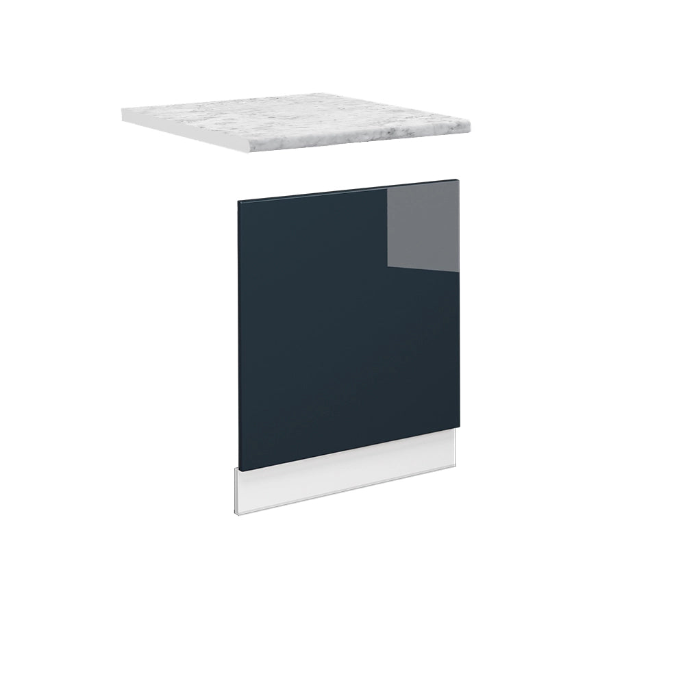 Vicco Mobili da cucina  Blu scuro lucido 60 cm , PL Marmo