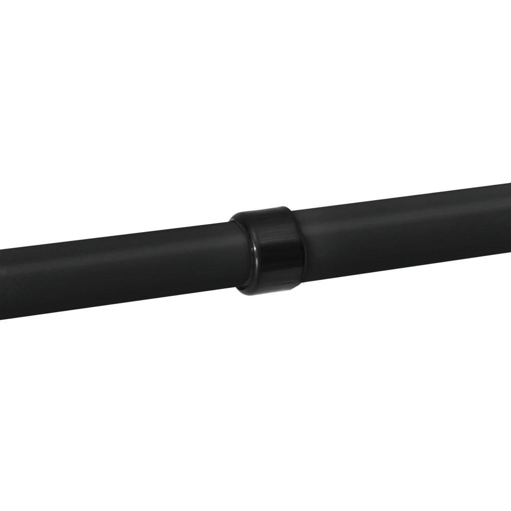 Armadio telescopico in acciaio laccato 150-230 cm 4 aste appendiabiti nero 03_0008157