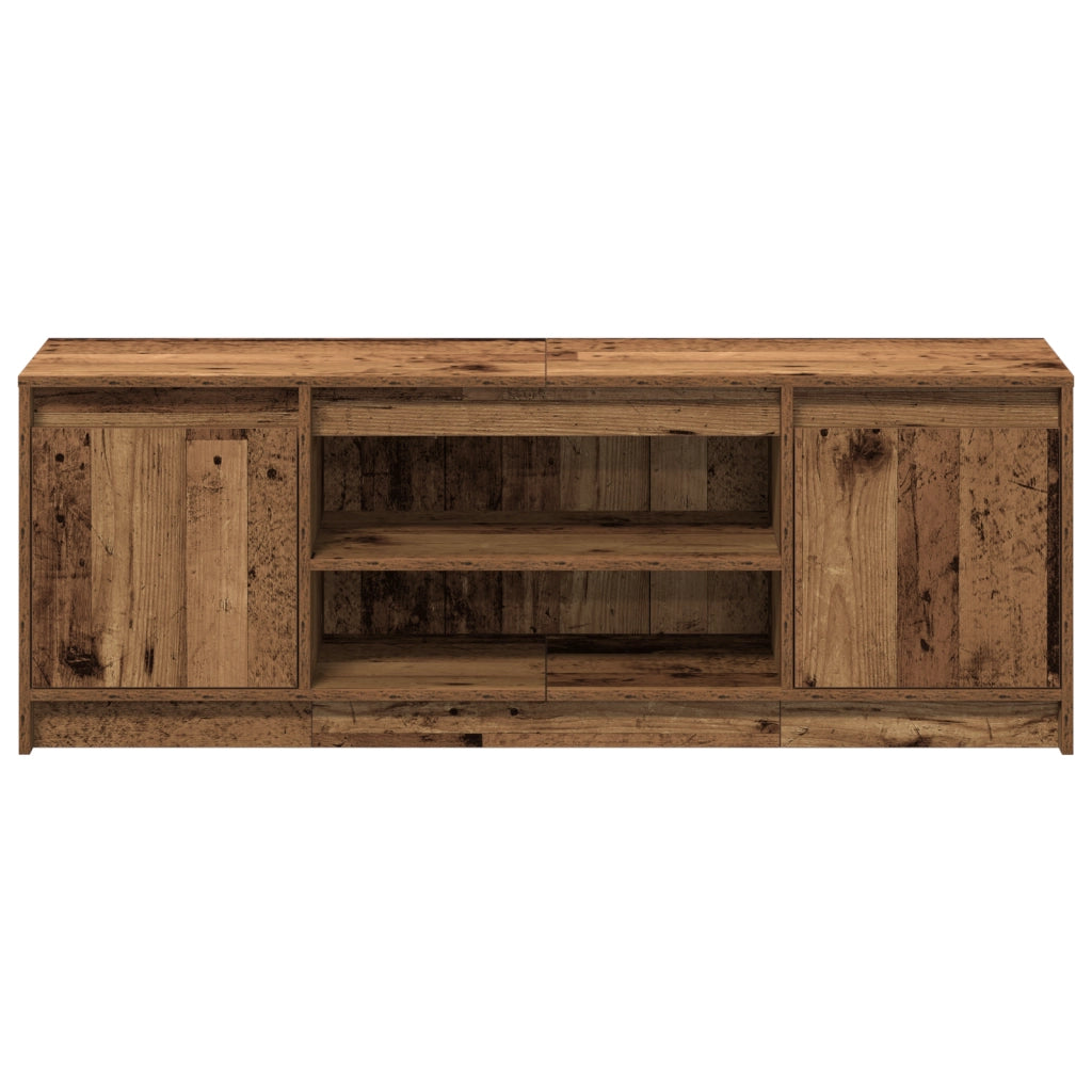 Mobile TV con LED Legno Old 139.5x34x50 cm Legno Ingegnerizzato