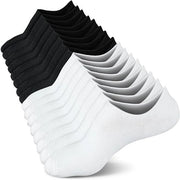 8 paia di calze invisibili, calze casual antiscivolo per uomo, calze bassa e corta di cotone sottile elastica per uomo e donna, antiscivolo, per loafers, loafers e sneakers (38-44)