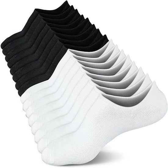 8 paia di calze invisibili, calze casual antiscivolo per uomo, calze bassa e corta di cotone sottile elastica per uomo e donna, antiscivolo, per loafers, loafers e sneakers (38-44)